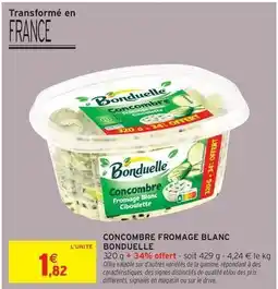 Intermarché Bonduelle - concombre fromage blanc offre