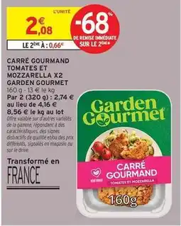 Intermarché Signal - carré gourmand tomates et mozzarella offre