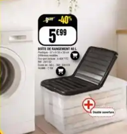 La Foir'Fouille Boite de rangement 40 l offre