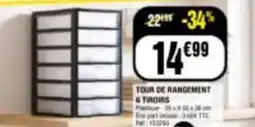 La Foir'Fouille Tour de rangement 6 troisis offre