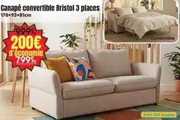 Maxi Bazar Bristol Canapé convertible 3 places offre