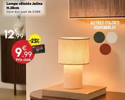 Maxi Bazar Lampe côtelée offre