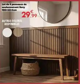 Maxi Bazar Beny panneaux de soubassement offre