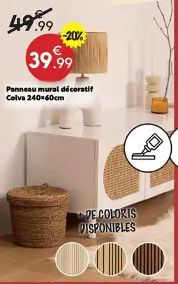 Maxi Bazar Colva Panneau mural décoratif offre