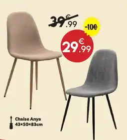 Maxi Bazar Chaise Anya offre
