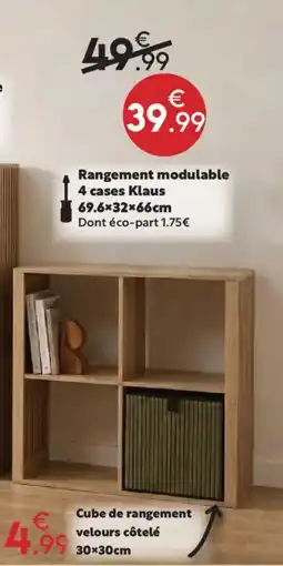 Maxi Bazar Klaus Rangement modulable offre