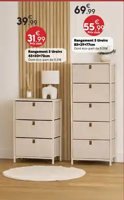 Maxi Bazar Rangement 3 tiroirs offre