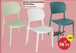 Maxi Bazar Chaise enfant plastique offre