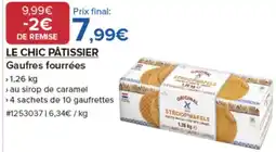 Costco LE CHIC PÂTISSIER Gaufres fourrées offre