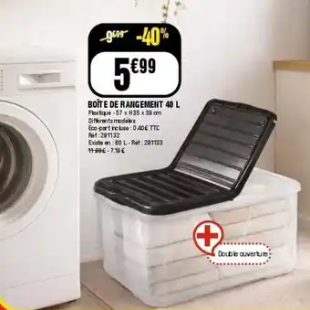 La Foir'Fouille BOÎTE DE RANGEMENT offre
