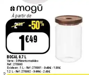 La Foir'Fouille Mogü bocal offre