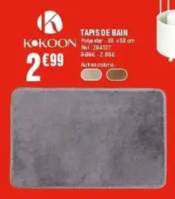 La Foir'Fouille Kokoon tapis de bain offre