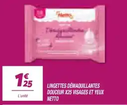Netto Florina Lingettes démaquillantes offre