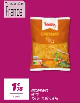 Netto Netto Cheddar râpé offre