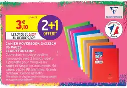 Intermarché Clairefontaine CAHIER KOVERBOOK 24X32CM offre
