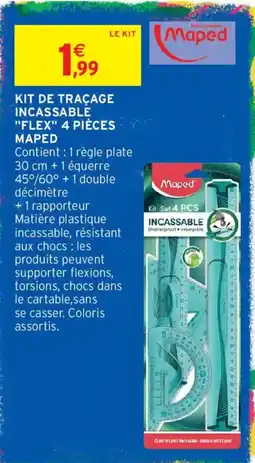 Intermarché Maped Kit de traçage incassable offre