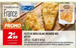 Netto FILETS DE MERLU BLANC MEUNIÈRE MSC offre