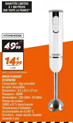 Netto Kitchencook mixeur plongeant offre