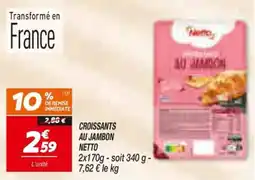 Netto Nestlé Croissants au jambon offre