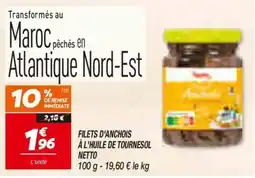 Netto Filets d'anchois à l'huile de tournesol offre