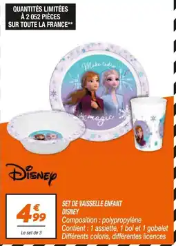 Netto Disney SET DE VAISSELLE ENFANT offre