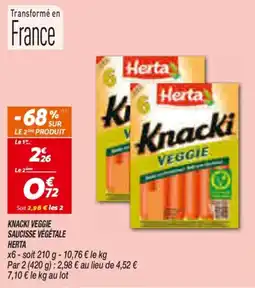 Netto Herta Knacki Veggie offre