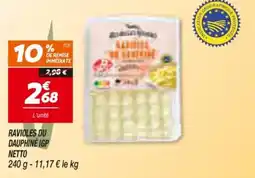 Netto Ravioles du Dauphiné IGP offre