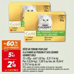 Netto GOURMET Gold Pâtée en terrine pour chat offre