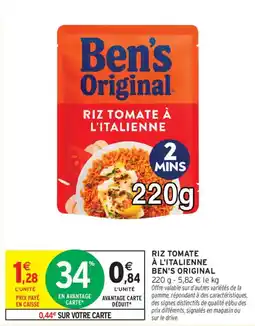 Intermarché Ben's Original Riz tomate à l'italienne offre