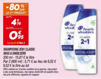 Head & Shoulders Shampooing 2en1 Classic