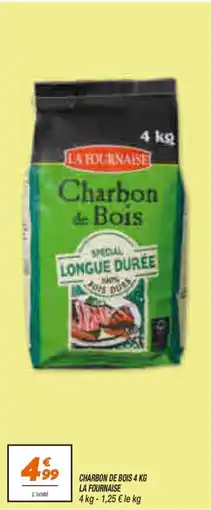 Netto LA FOURNAISE Charbon de Bois offre