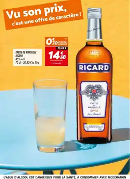Netto RICARD Pastis de Marseille offre