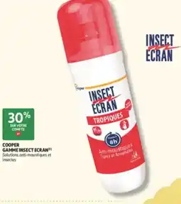 Auchan Parapharmacie Cooper gamme insect ecran offre