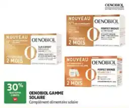 Auchan Parapharmacie Oenobiol gamme solaire offre