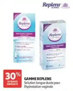 Auchan Parapharmacie Replens Hydratation vaginale offre