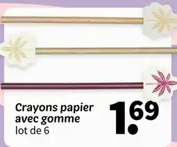 Wibra Crayons papier avec gomme offre