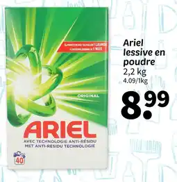 Wibra Ariel lessive en poudre offre