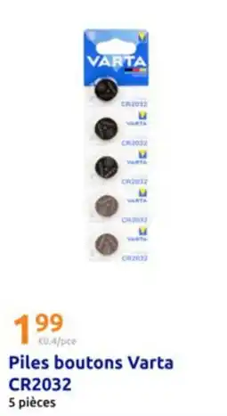 Action Varta Piles boutons offre