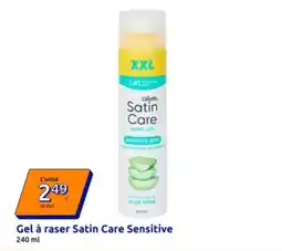 Action Purina - gel à raser satin care sensitive offre