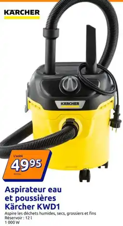Action Kärcher - aspirateur eau et poussières kwd11 offre