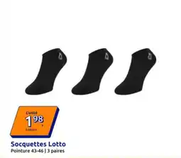 Action Socquettes lotto offre
