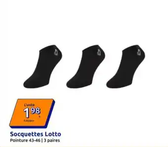 Action Socquettes lotto offre