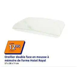 Action Royal - oreiller double face en mousse à mémoire de forme hotel offre