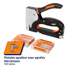 Action Werckmann - pistolet agrafeur avec agrafes offre
