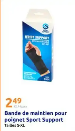 Action Bande de maintien pour poignet sport support offre