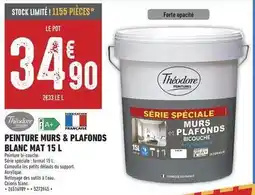 Brico Cash Peinture murs & plafonds blanc mat 15 l offre