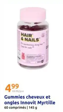 Action Good - gummies cheveux et ongles innovit myrtille offre