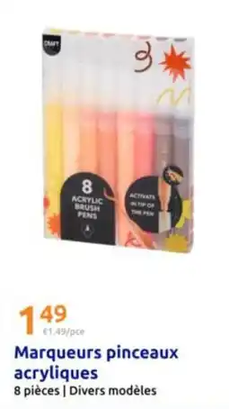 Action Maraqueurs pinceaux acryliques offre