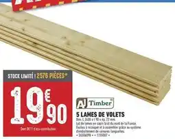 Brico Cash Dim - 5 lames de volets offre