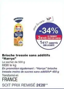 Monop' Harry's - brioche tressée sans additifs offre